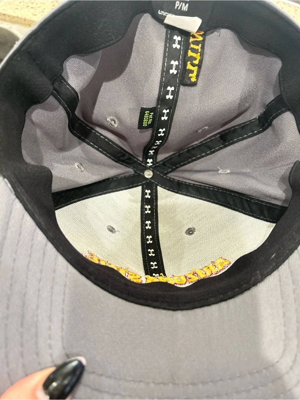 Under Armour Arizona State Sun Devils Stretch Fit Hat Size M/P Gray